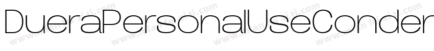DueraPersonalUseCondensedBold-X5Kd字体转换