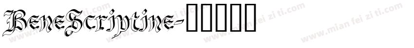 BeneScriptine字体转换