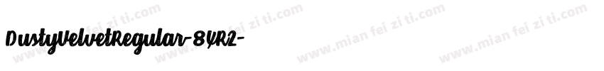 DustyVelvetRegular-8XR2字体转换