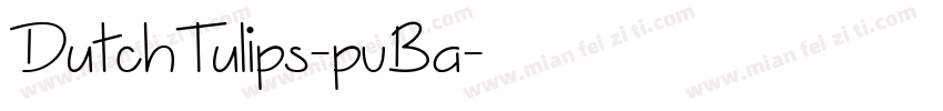 DutchTulips-pvBa字体转换