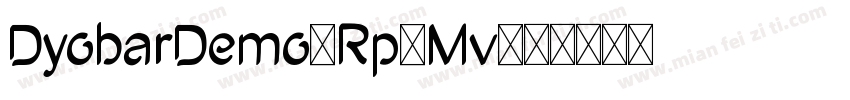 DyobarDemo-Rp9Mv字体转换
