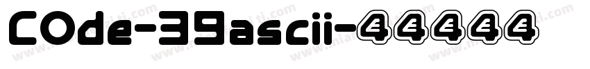 COde-39ascii字体转换