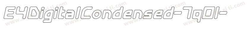 E4DigitalCondensed-7q0l字体转换