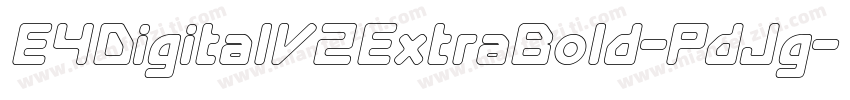 E4DigitalV2ExtraBold-PdJg字体转换