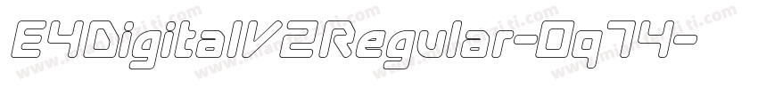 E4DigitalV2Regular-0q74字体转换