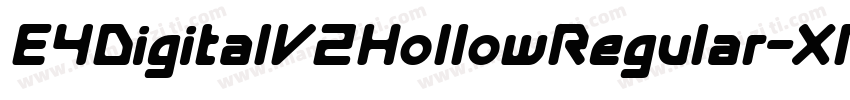 E4DigitalV2HollowRegular-XRLo字体转换
