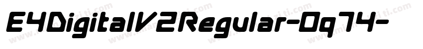 E4DigitalV2Regular-0q74字体转换
