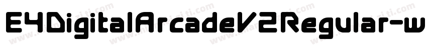E4DigitalArcadeV2Regular-wZOw字体转换