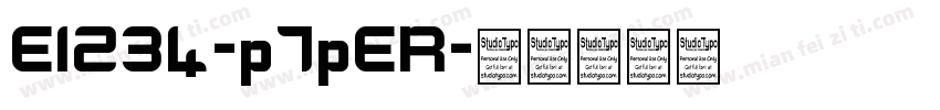 E1234-p7pER字体转换