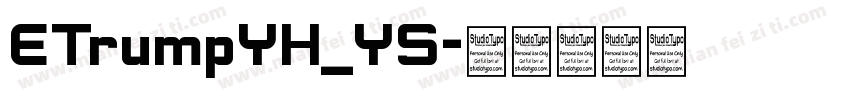 ETrumpYH_YS字体转换