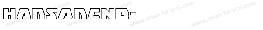 hansanCNb字体转换