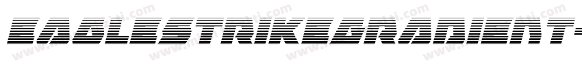 EagleStrikeGradient-KrpX字体转换