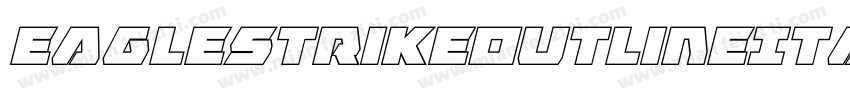 EagleStrikeOutlineItalic-XoaG字体转换