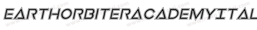 EarthOrbiterAcademyItalic-2aJo字体转换