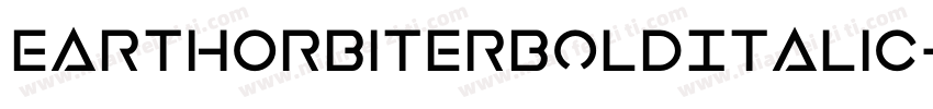 EarthOrbiterBoldItalic-ly4D字体转换