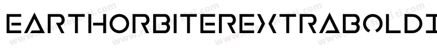 EarthOrbiterExtraBoldItalic-EMdg字体转换