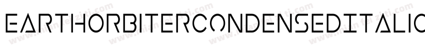EarthOrbiterCondensedItalic-1WJ0字体转换