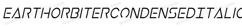EarthOrbiterCondensedItalic-1WJ0字体转换