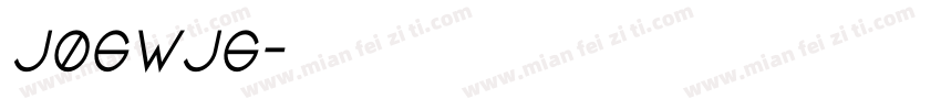 j06wj6字体转换
