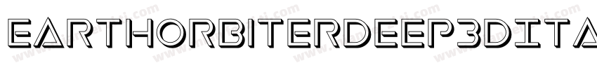 EarthOrbiterDeep3DItalic-B8wB字体转换