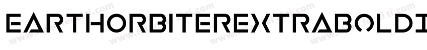 EarthOrbiterExtraBoldItalic-EMdg字体转换