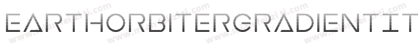 EarthOrbiterGradientItalic-2aAW字体转换