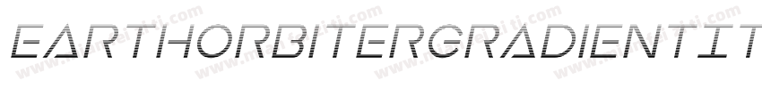 EarthOrbiterGradientItalic-2aAW字体转换