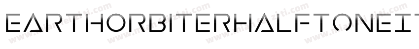 EarthOrbiterHalftoneItalic-wzn2字体转换