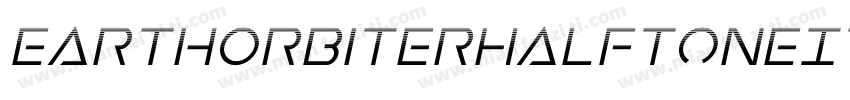 EarthOrbiterHalftoneItalic-wzn2字体转换