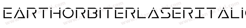 EarthOrbiterLaserItalic-dzml字体转换