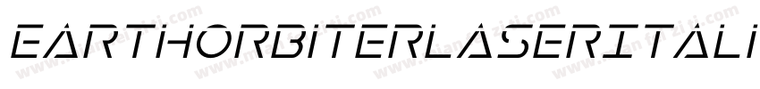 EarthOrbiterLaserItalic-dzml字体转换