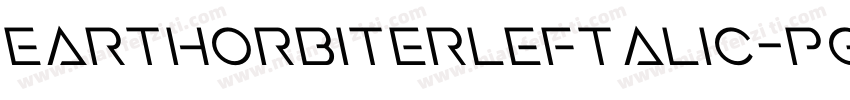 EarthOrbiterLeftalic-PgEP字体转换