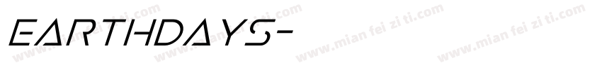 earthdays字体转换