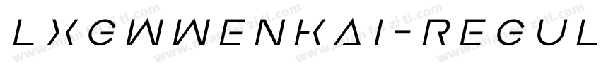 LXGWWenKai-Regularttf字体转换