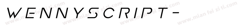 wennyscript字体转换