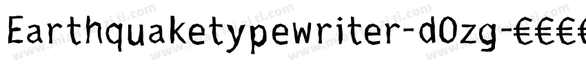 Earthquaketypewriter-dOzg字体转换