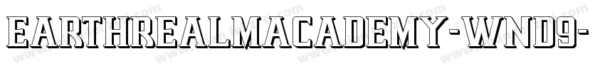 EarthrealmAcademy-WnD9字体转换