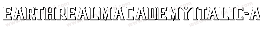 EarthrealmAcademyItalic-avKJ字体转换