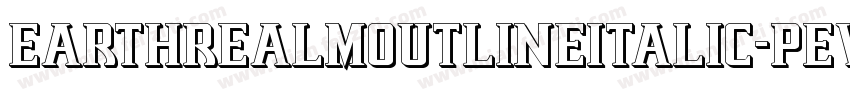 EarthrealmOutlineItalic-pEWv字体转换