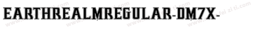 EarthrealmRegular-Dm7x字体转换