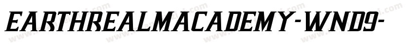 EarthrealmAcademy-WnD9字体转换