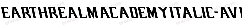 EarthrealmAcademyItalic-avKJ字体转换