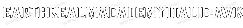 EarthrealmAcademyItalic-avKJ字体转换