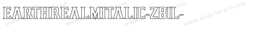 EarthrealmItalic-ZB1l字体转换
