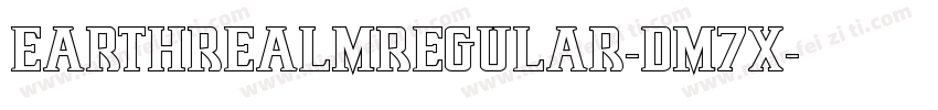 EarthrealmRegular-Dm7x字体转换