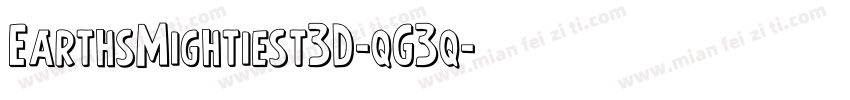 EarthsMightiest3D-qG3q字体转换