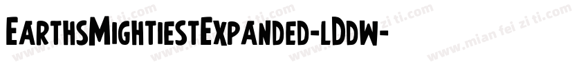 EarthsMightiestExpanded-lDdw字体转换