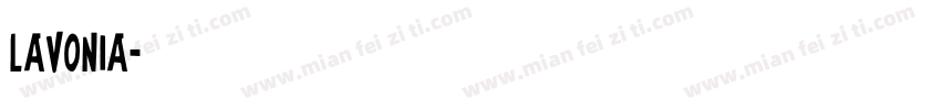 lavonia字体转换