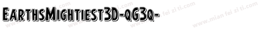 EarthsMightiest3D-qG3q字体转换