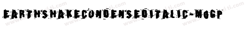 EarthshakeCondensedItalic-M0gp字体转换